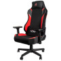 Ігрове крісло Nitro Concepts X1000 Inferno Red до 135 кг. Тканина чорно-червона