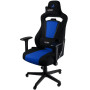 Офісне крісло Nitro Concepts E250 Galactic Blue до 120 кг, чорно-блакитна тканина