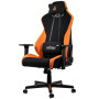 Ігрове крісло Nitro Concepts S300 Horizon Orange до 135 кг. Тканина чорно-помаранчева