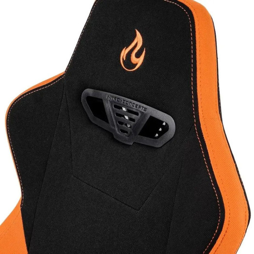 Ігрове крісло Nitro Concepts S300 Horizon Orange до 135 кг. Тканина чорно-помаранчева