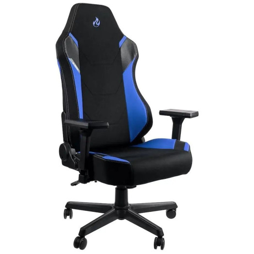 Ігрове крісло Nitro Concepts X1000 Galactic Blue до 135 кг, чорно-синя тканина