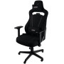 Офісне крісло Nitro Concepts E250 Stealth Black до 120 кг, чорна тканина