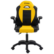 Сидіння Cobra Junior Pro CRF-2302 Для дітей до 100 кг ЕКО шкіра жовто-чорне