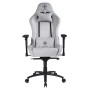 Ігрове крісло Deltaco GAM-121-LG до 130 кг Тканина світло-сіра
