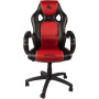 Ігрове крісло Konix Jotun до 120 кг з чорної та червоної екошкіри