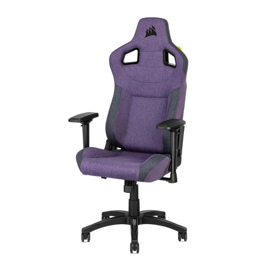 Ігрове крісло Corsair T3 Rush до 120 кг, тканина фіолетового/чорного кольору