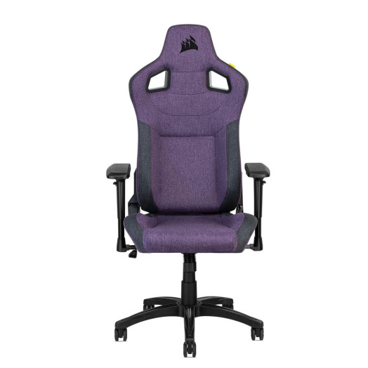 Ігрове крісло Corsair T3 Rush до 120 кг, тканина фіолетового/чорного кольору