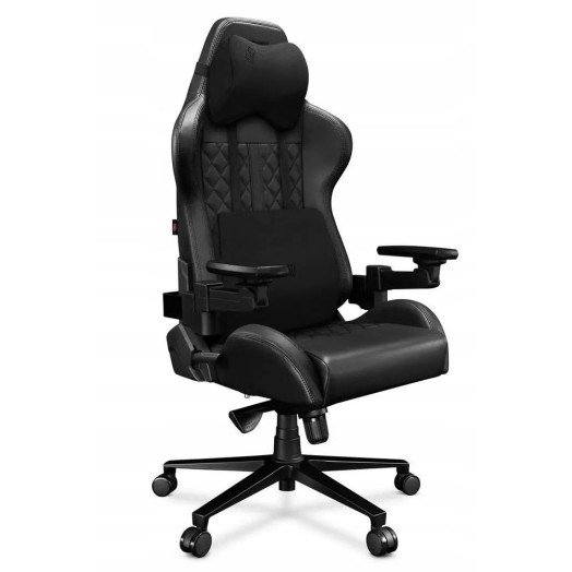 Шкіряне офісне крісло Yumisu 2050 X до 150 кг ECO Leather Black