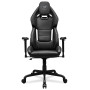 Ігрове крісло Cougar Hotrod Black до 136 кг з екошкіри чорного кольору