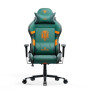 Ігрове крісло Diablo Chairs X-One 2.0 World of Tanks до 160 кг ЕКО шкіра Зелено-помаранчевий