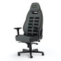 Ігрове крісло Noblechairs LEGEND Shure Edition до 150 кг з екошкіри High Tech сіро-чорний