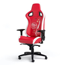 Ігрове крісло Noblechairs EPIC Fallout Nuke Cola Edition до 120 кг з екошкіри червоно-біле