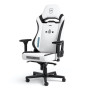 Ігрове крісло Noblechairs HERO ST Stormtrooper Edition до 150 кг з високотехнологічної екошкіри, білий і чорний