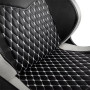 Ігрове крісло Noblechairs EPIC до 120 кг з натуральної шкіри чорно-білого кольору
