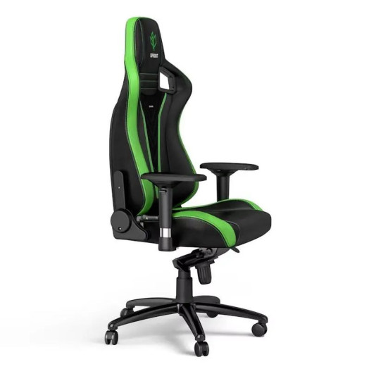 Ігрове крісло Noblechairs EPIC Sprout Edition до 120 кг з екошкіри чорно-зелений