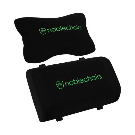 Ігрове крісло Noblechairs EPIC Sprout Edition до 120 кг з екошкіри чорно-зелений