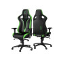 Ігрове крісло Noblechairs EPIC Sprout Edition до 120 кг з екошкіри чорно-зелений