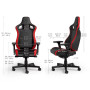 Noblechairs EPIC COMPACT Black Carbon Red Gaming Chair до 120 кг ECO Leather Чорно-червоний