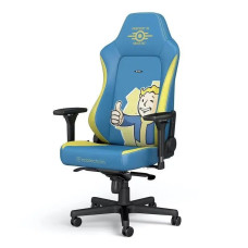 Ігрове крісло Noblechairs HERO Fallout Vault-Tec Edition до 150 кг ЕКО шкіра синьо-жовта