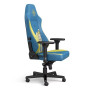 Ігрове крісло Noblechairs HERO Fallout Vault-Tec Edition до 150 кг ЕКО шкіра синьо-жовта