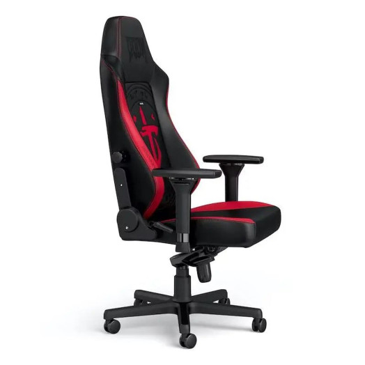 Ігрове крісло Noblechairs HERO DOOM Edition до 150 кг з екошкіри чорно-червоний