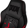 Ігрове крісло Noblechairs HERO DOOM Edition до 150 кг з екошкіри чорно-червоний