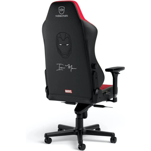 Ігрове крісло Noblechairs HERO Iron Man Edition до 150 кг з екошкіри червоно-чорне