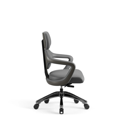 Diablo Chairs V-модульне офісне крісло до 160 кг ECO Leather Grey