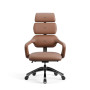 Diablo Chairs V-модульне офісне крісло до 180 кг з екошкіри коричневого кольору
