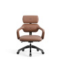 Diablo Chairs V-модульне офісне крісло до 180 кг з екошкіри коричневого кольору