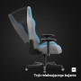 Ігрове крісло Diablo Chairs X-Starter до 136 кг, тканина синього кольору