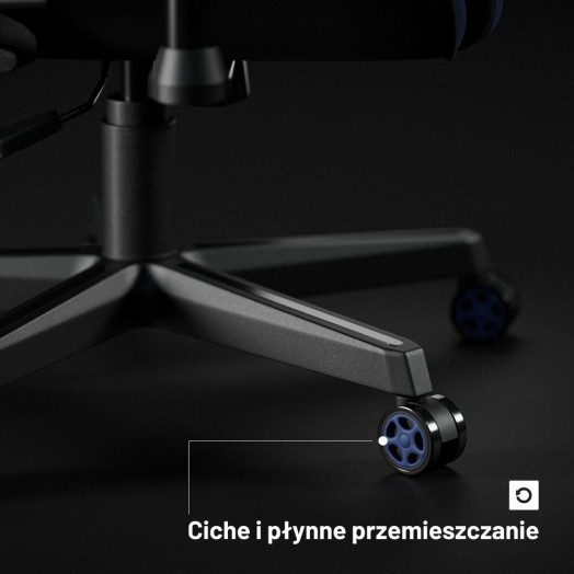 Diablo Chairs X-Starter Gaming Chair до 136 кг Тканина темно-синього кольору
