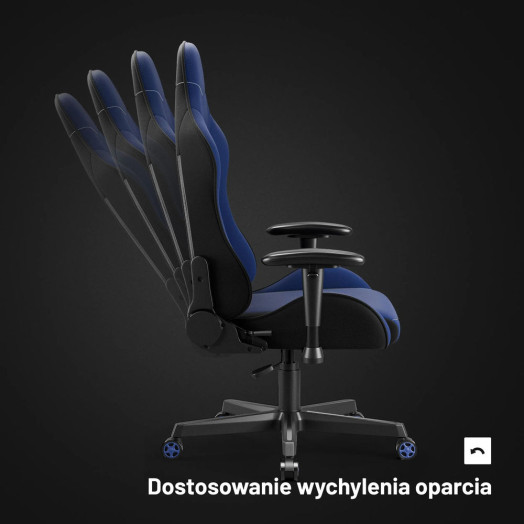 Diablo Chairs X-Starter Gaming Chair до 136 кг Тканина темно-синього кольору
