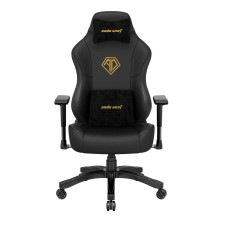 Ігрове крісло Anda Seat Phantom 3 L до 120 кг з екошкіри чорно-золотий
