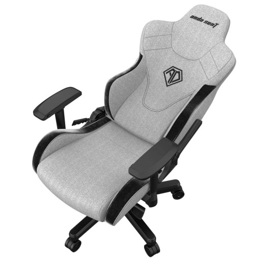 Anda Seat T-Pro 2 XL ігрове крісло до 200 кг тканина сірого кольору