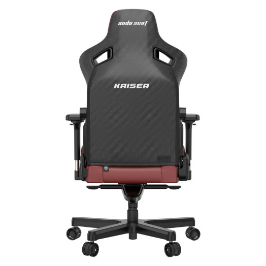 Ігрове крісло Anda Seat Kaiser 3 L до 150 кг ЕКО шкіра бордовий