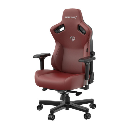 Ігрове крісло Anda Seat Kaiser 3 L до 150 кг ЕКО шкіра бордовий