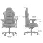 Anda Seat Phantom 3 Pro L ігрове крісло до 120 кг тканина чорного кольору