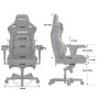 Anda Seat Kaiser 4 XL ігрове крісло до 200 кг з екошкіри білого кольору