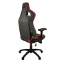 Ігрове крісло Corsair T3 Rush до 120 кг, тканина сіро-червоного кольору