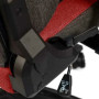 Ігрове крісло Corsair T3 Rush до 120 кг, тканина сіро-червоного кольору