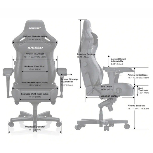 Ігрове крісло Anda Seat Kaiser 4 л до 120 кг з екошкіри рожеве