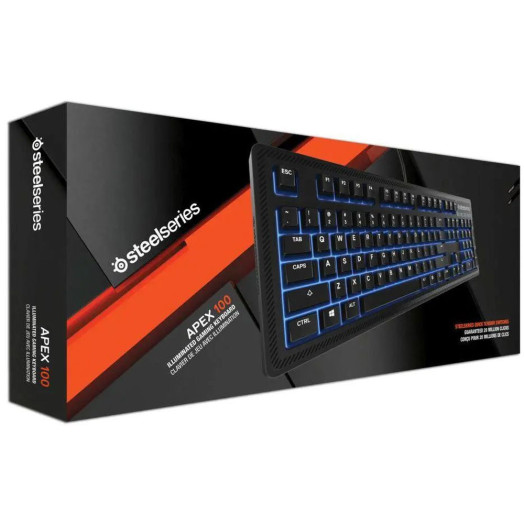 Мембранна клавіатура SteelSeries Apex 100 чорна