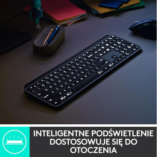 Мембранна клавіатура Logitech MX Keys Graphite Black