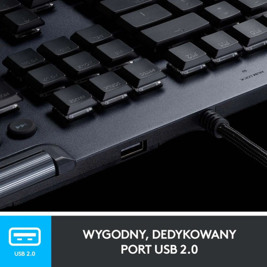 Чорна лінійна механічна клавіатура Logitech G815 GL