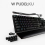 Тактильна чорна механічна клавіатура Logitech G513 Carbon GX Brown