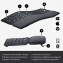 Мембранна клавіатура Logitech Ergo K860 Graphite