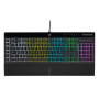 Чорна мембранна клавіатура Corsair K55 RGB Pro