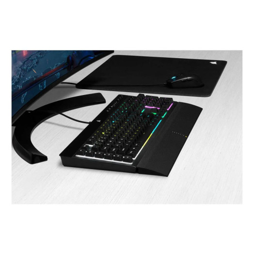 Чорна мембранна клавіатура Corsair K55 RGB Pro