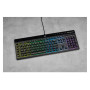Чорна мембранна клавіатура Corsair K55 RGB Pro
